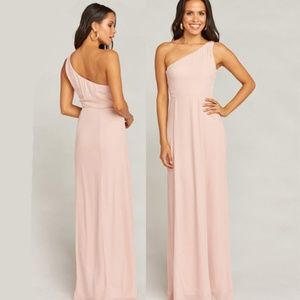Show Me Your MuMu Eliza One Shoulder Dress Blush